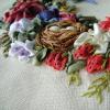 How to embroider flowers and leaves?