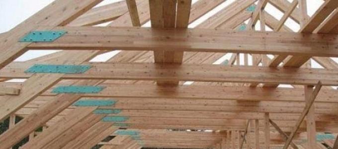 How to make a rafter system with your own hands