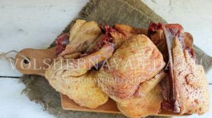 Recipe for stuffed duck with buckwheat