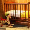 Crib with a pendulum: types, selection rules, assembly instructions