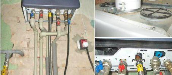 Filter for heating boiler against scale Filter for heating system of gas boiler