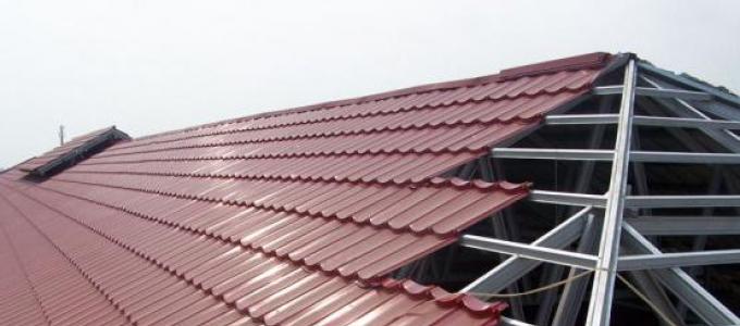 Installation of a metal roof: instructions