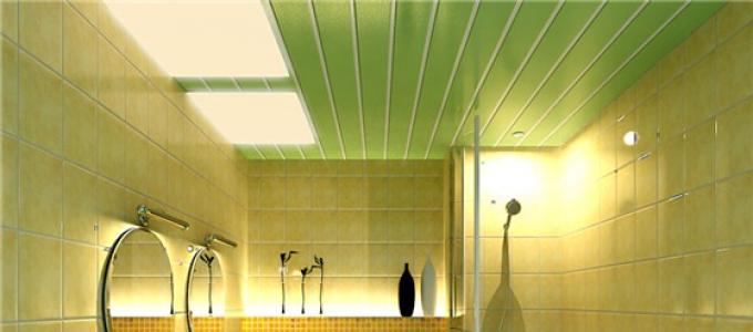 Ceiling made of plastic panels: pros, cons, cladding process