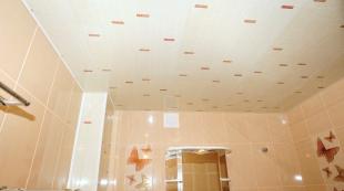 What ceiling to make in the bathroom